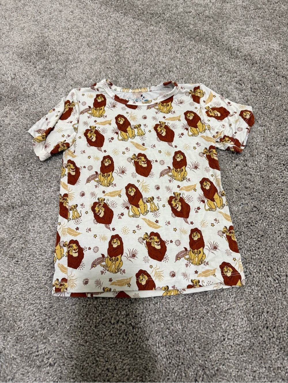 Cece’s Bamboo Short Sleeve Top in Lion King Print